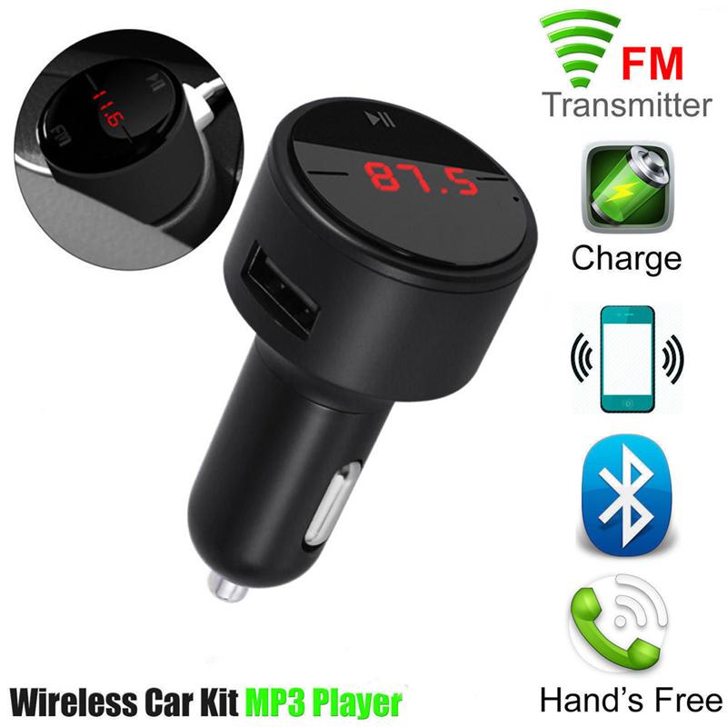 Fm-lähetin langaton autoradio autoon  mp3 -soitin musiikkilevy kaiutinpuhelin auton tupakansytytin usb-laturi puhelimen laturiin