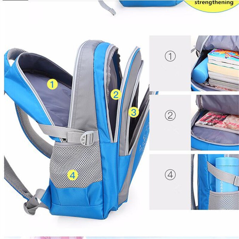 Orthopedische Rugzak Primaire Schooltassen Voor Jongens Meisjes Kids Reizen Rugzakken Waterdicht Schooltas Boek Tas Mochila Infantil