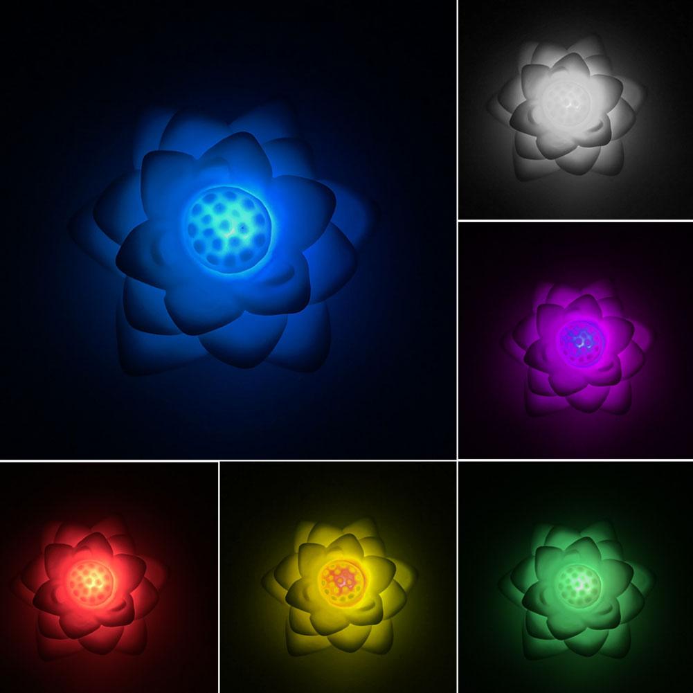 Lotus Shape Colorful LED Night Light Kids Room Bedroom Bedside Decorative Lamp oys for children