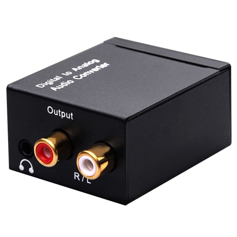 Protable 3.5mm Jack Coaxial Optical Fiber Digital To Analog Audio AUX RCA L/R Converter SPDIF Digital Audio Decoder Amplifier