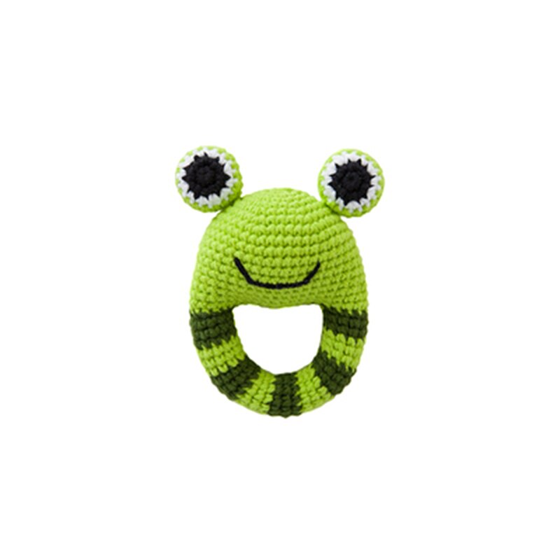 1pc Baby Teether bezpieczne drewniane zabawki mobilne wózek szopka pierścień DIY szydełka grzechotka bransoletka gryzak zestaw produkt dla dzieci nie finishe: plum
