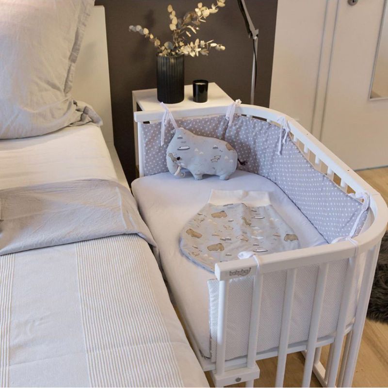 Nordic Sterren Baby Bed Katoen Dikker Bumpers Crib Rond Cot Protector Kussens Pasgeborenen Room Decor Een-stuk