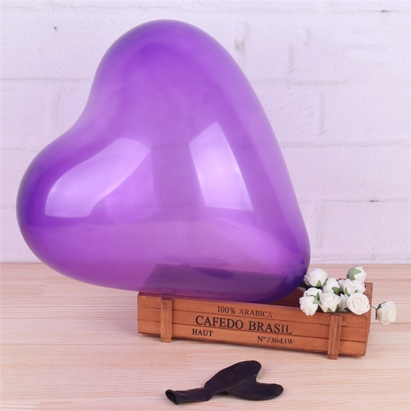 100 pcs/lot 10 pouces 2.2g Thinken Latex ballon romantique coeur forme ballons saint valentin mariage anniversaire fête décoration jouet: 3