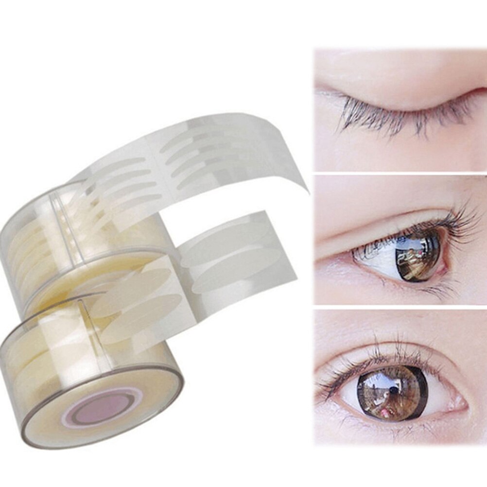 Onzichtbare Ooglid Tape Sticker Clear Beige Streep zelfklevende Natural Eye Tape Makeup Tools Eye Vouw Ooglid Shadow Sticker