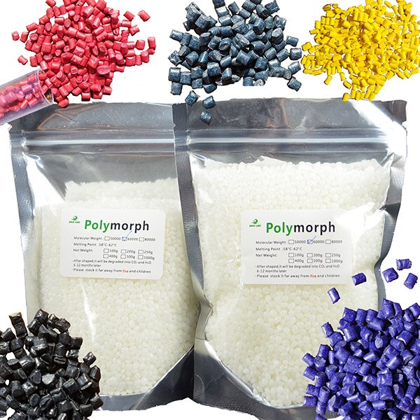200g PCL y 5 kits de colores plástico moldeable Instamorph forma Shifter cosa Plastimake Polymorph termoplástico para DIY hobbyis: Default Title