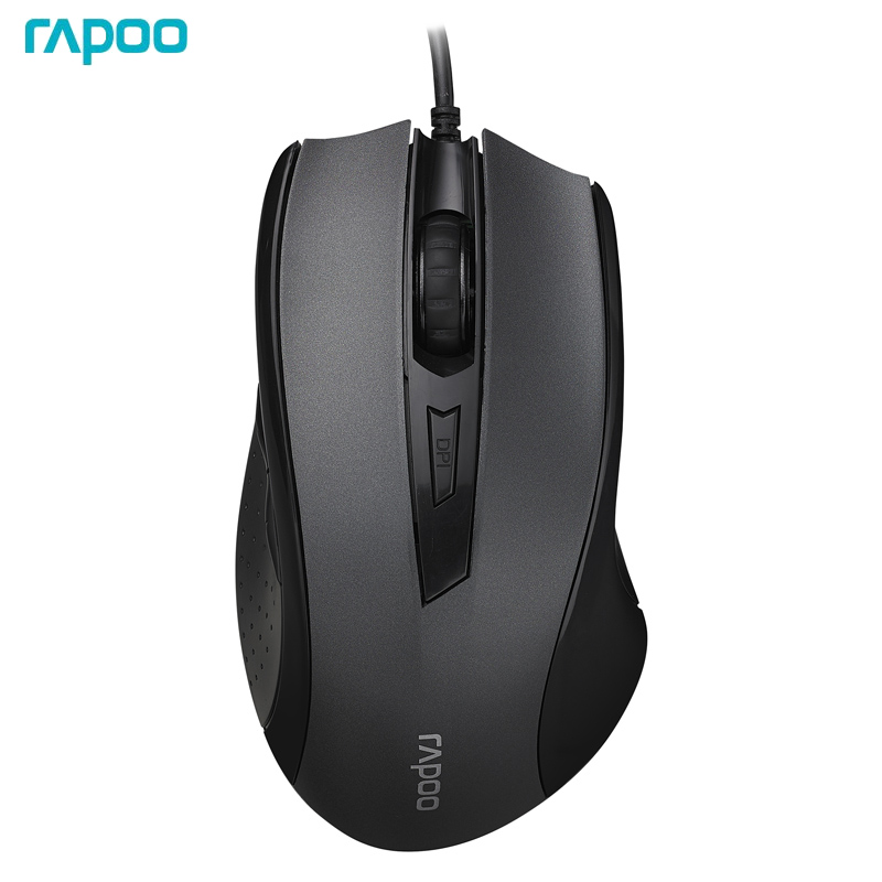 Rapoo-ratón Original N300 con cable USB para uso en el hogar y la Oficina, Mouse electrónico para juegos de competición, ordenador de escritorio, Notebook, negocios