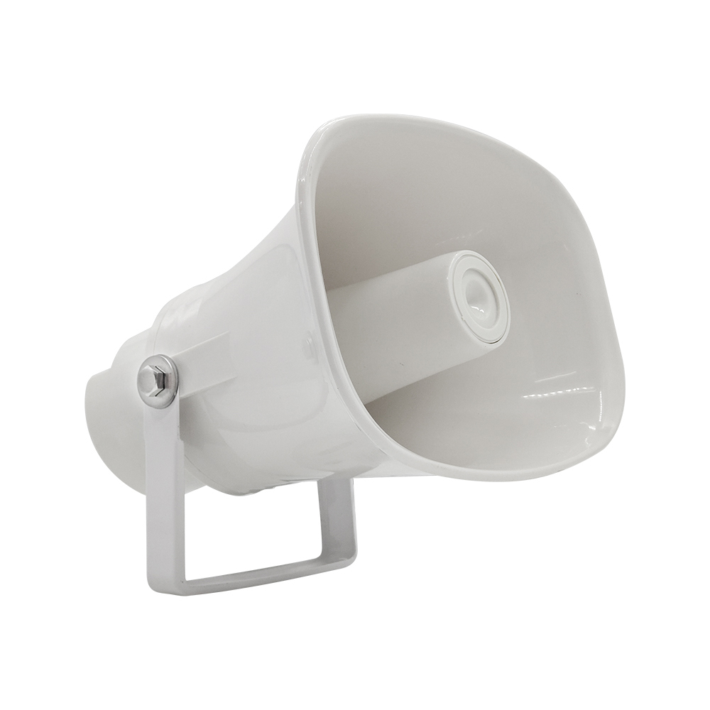 Waterproof IP66 Horn Speaker Outdoor PA Speakers Broadcasting System 30 Watts Loundspeaker ABS Bugle Audio 8Ω for Studio: Default Title