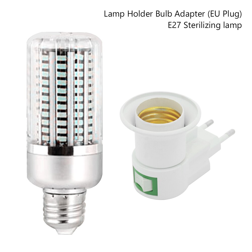 UVC LED 130 LEDs 85-265V E27 40W Disinfection Sterilizer Lamp Germicidal Bacterium Light Bulb Ultraviolet Hospital Bathroom: E27-Lamp Socket