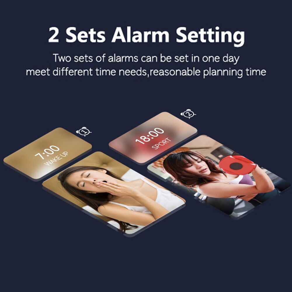 LED Digital Alarm Clocks For Bedrooms With Snooze Digital Clock USB Charger, Large White Digit Display, Full Range Brightness