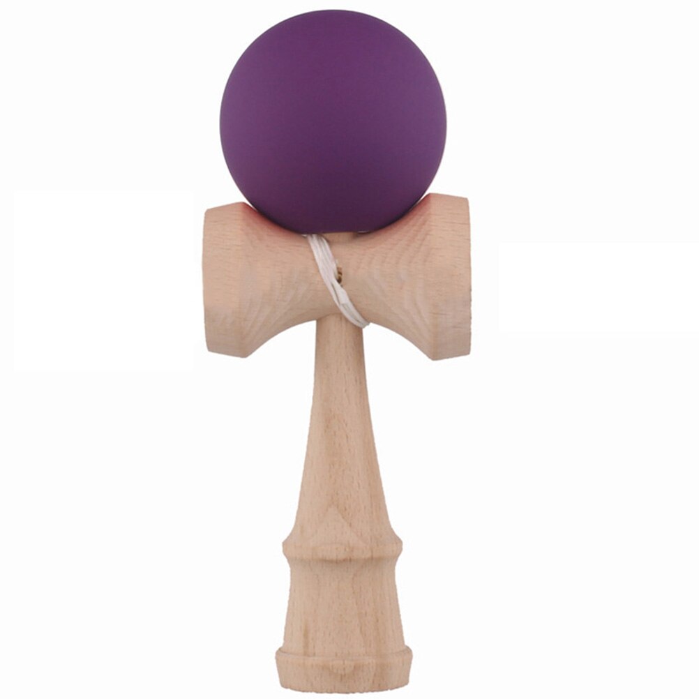 18.5 cm tradisjonelle leketøy gummi maling kendama matt ball kid kendama tre ball