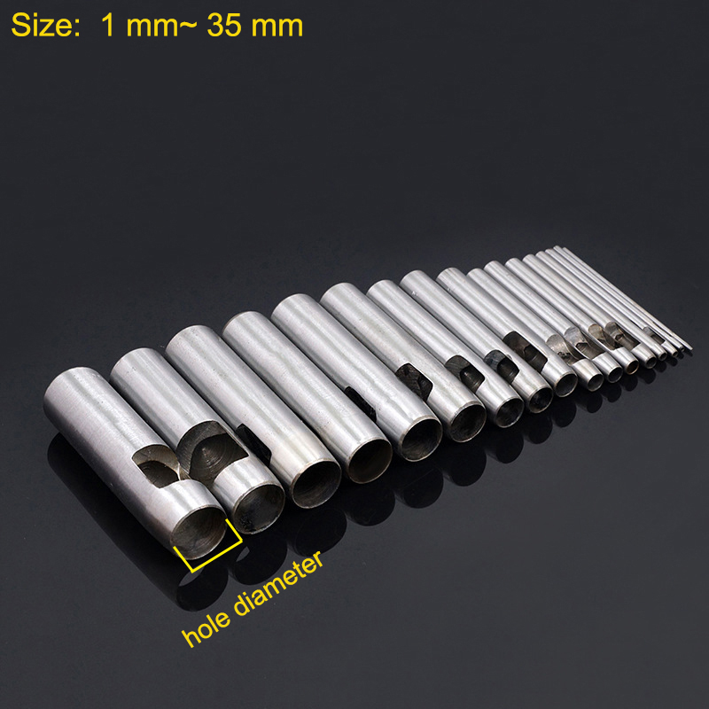 1 pezzo 45 # Utensile per punzonatura per rivetti in acciaio Utensile manuale per punzonatrice per rivetti a scatto con cappuccio singolo Borchie a punta in acciaio per scarpe per indumenti artigianali in pelle