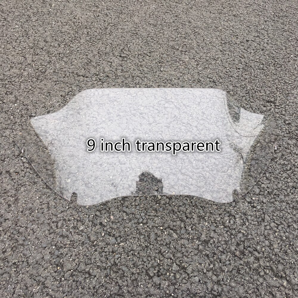 9" Motorcycle Black Smoke Clear Tint Windshield Windscreen Case Fits For Harley Touring Road Glide FLTR 1998: 1