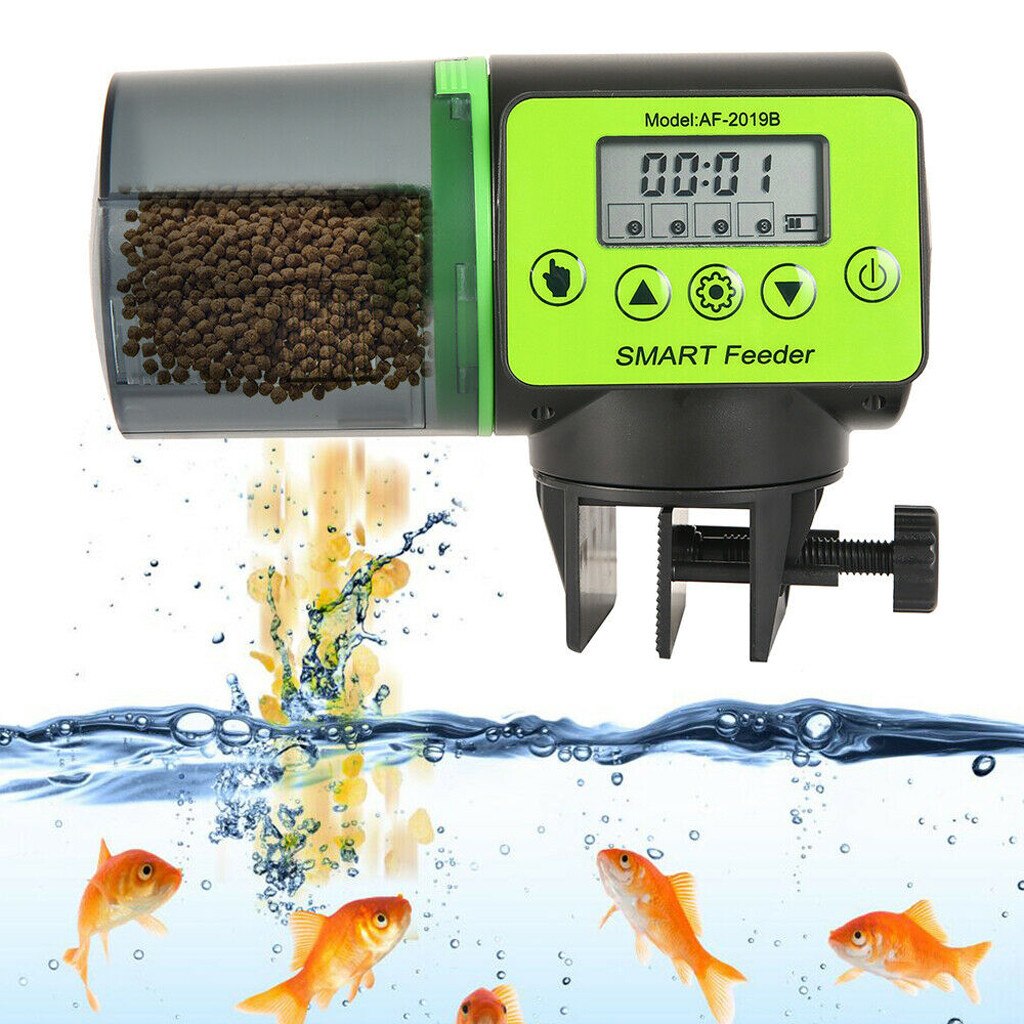Automatische Vis Feeder Voor Aquarium Fish Tank Auto Feeder Vijver Koi Fish Feeder Timer Auto Doseer Feed Digitale Timer
