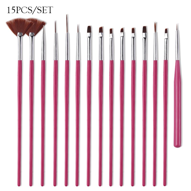 Pinceau à ongles 3 pièces/ensemble, stylo de peinture pour Nail Art, brosse pour Gel UV, Salon de beauté, à usage domestique: AQ37538
