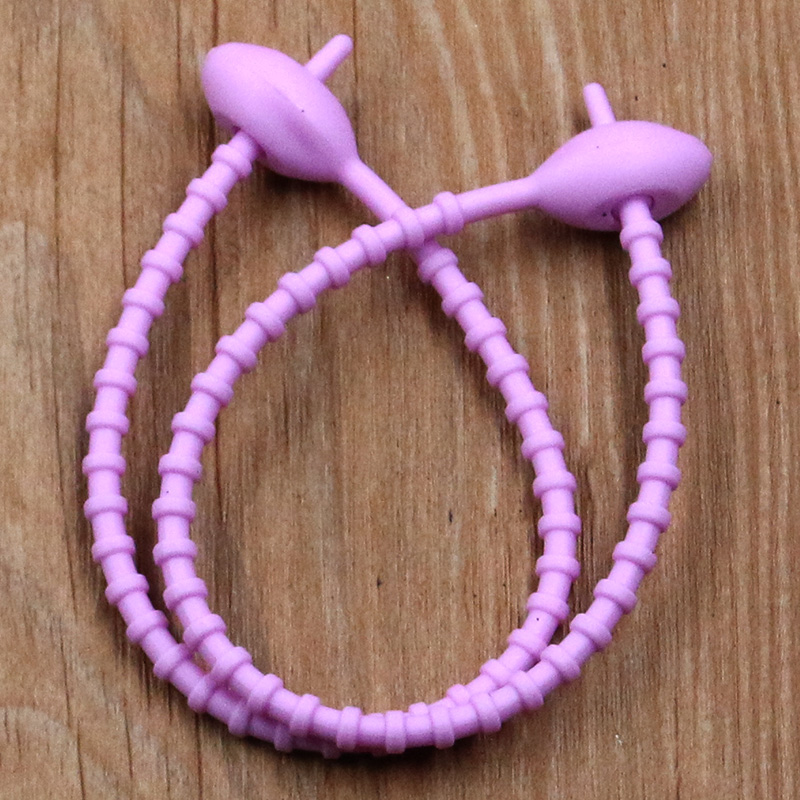10 Teile/los 13 Farbe Silikon Wiederverwendbare Tasche Krawatten Twist Draht Befestigen Kabel Postleitzahl Krawatte Headset Daten Linie Universal- Magie: Grau