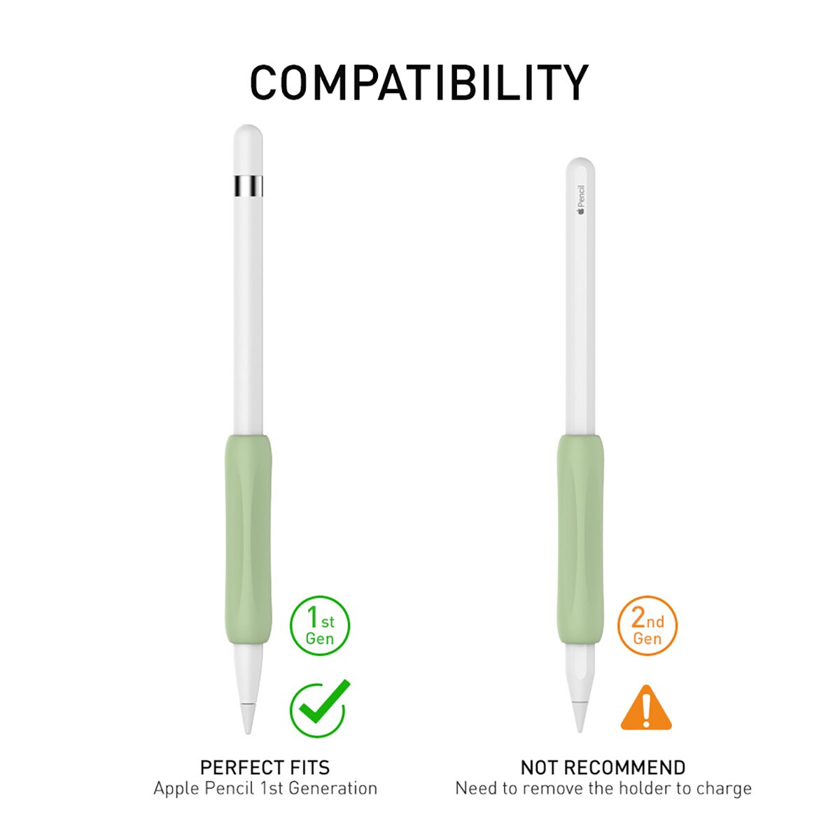Siliconen Ergonomische Grip Case Stylus Cover Beschermhoes Wrap Voor Ipencil 1/2 Voor Ipad Shockproof Anti-Kras Non Slip cover