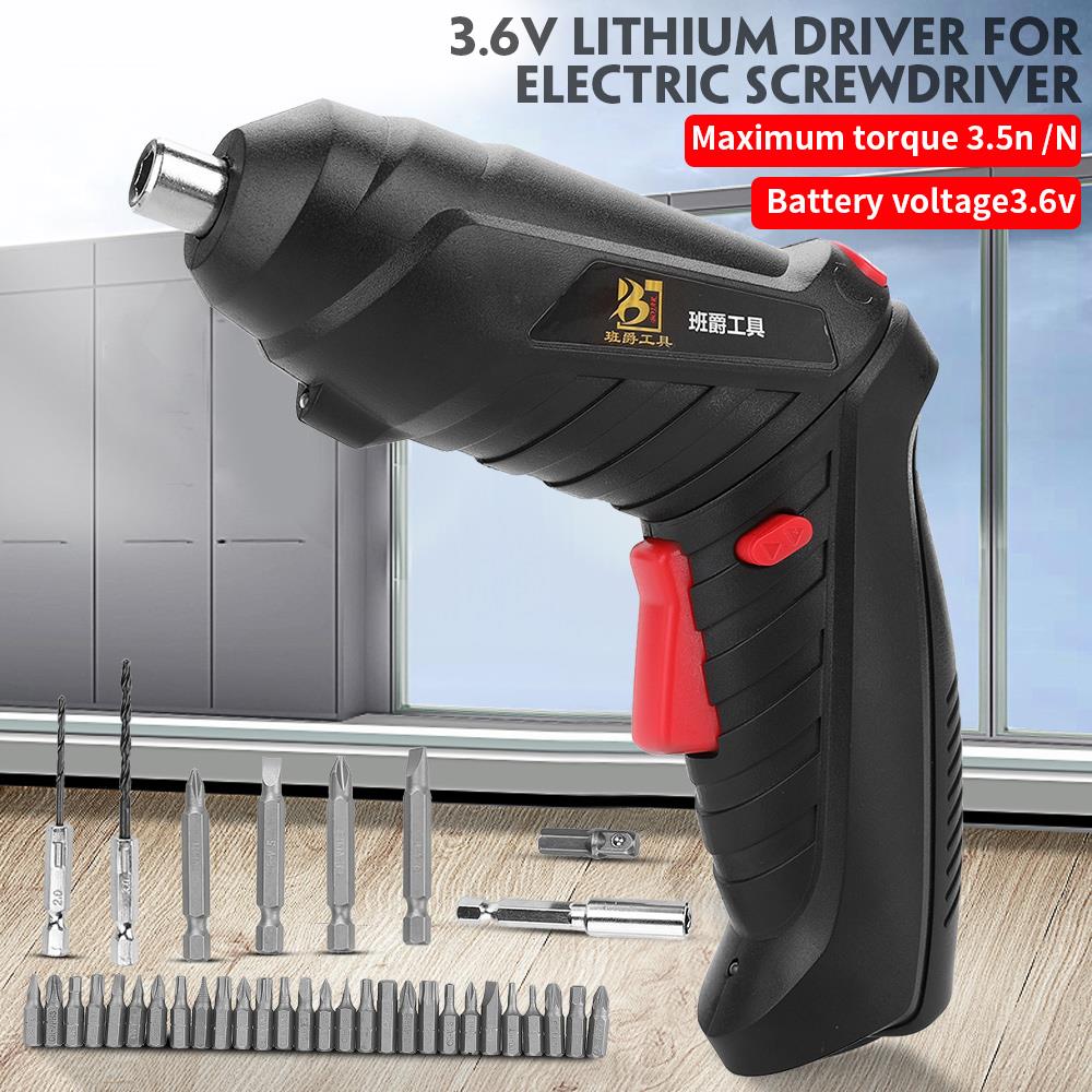 Black Electric Screw Driver Grinding Screwdriver Portable Electric Drill Electric Drill Driver Power Tools Practical Durable