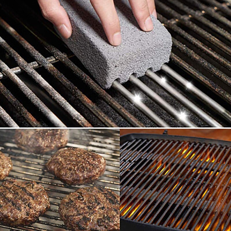 Bbq grill tegelblock handhållen bbq rengöringssten grillställ fläckar ren skrapa bbq rengöringsborste