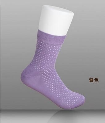 Korte zijden sokken in de lente en zomer, comfortabele luchtslang , 75%  zijden: Paars 