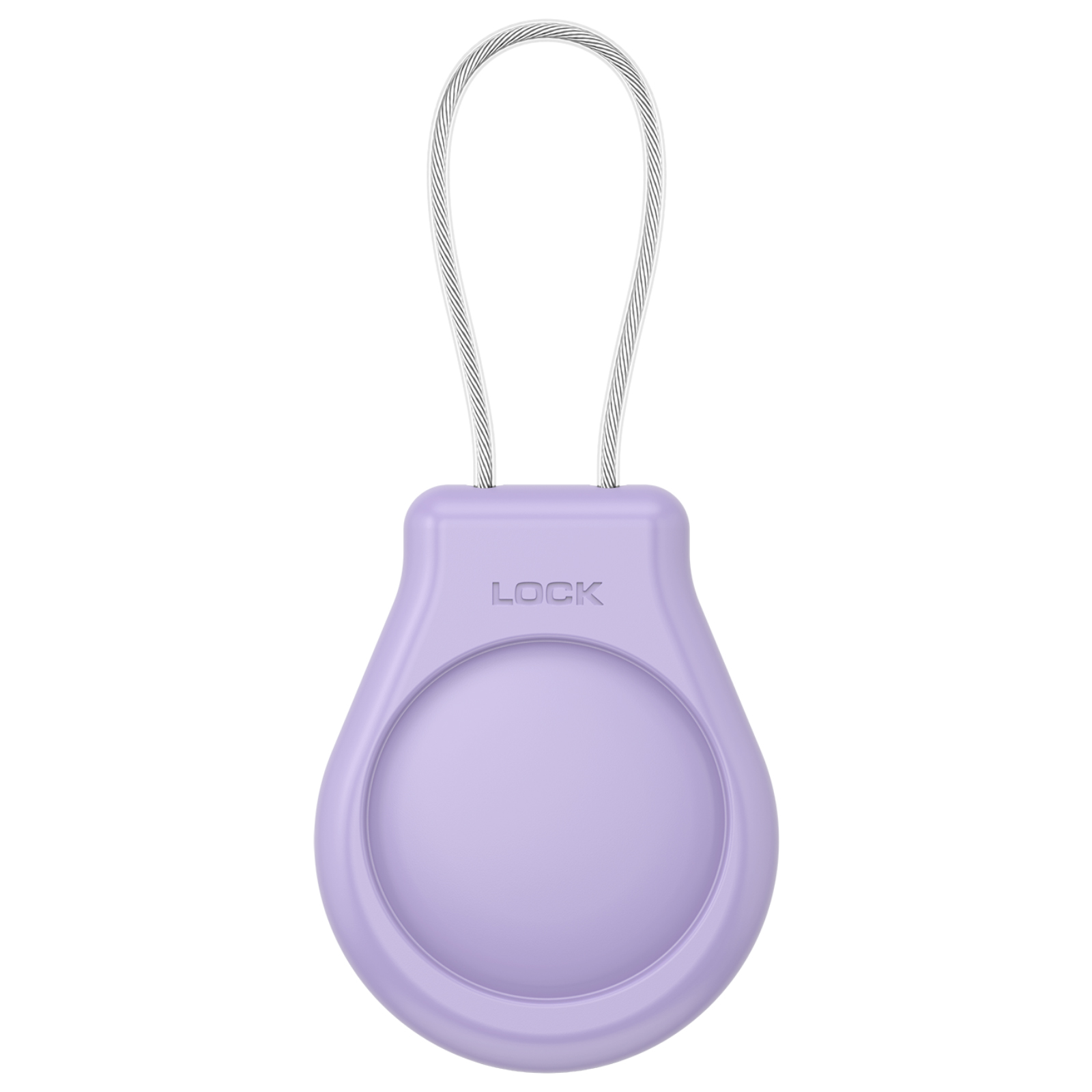 Für Apple AirTags Hülle Schlüsselanhängerhalter mit Drahtkabel 360-Grad-Schutzhülle für Gepäck, Rucksack, Schlüssel, Haustiere, AirTag-Halter: Azurblau