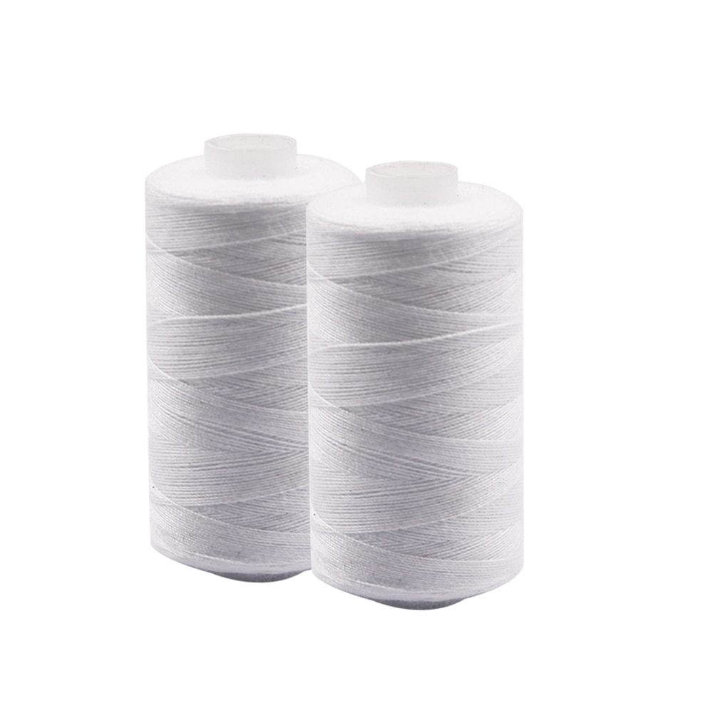 500m Polyester Sewing Thread Spools with 12pcs Self Threading Needles for Needlework Hand Repair Works Sewing Accessories