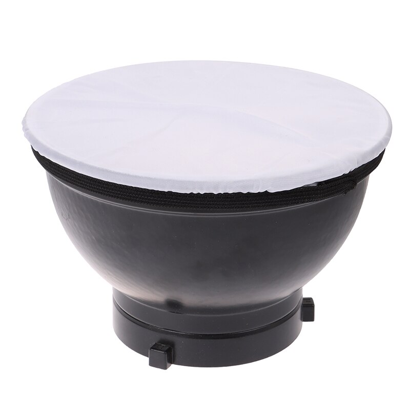 Tela Blanca suave para difusor de luz de fotografía, Reflector estroboscópico de estudio estándar de 7 &quot;y 180mm, 1 unidad