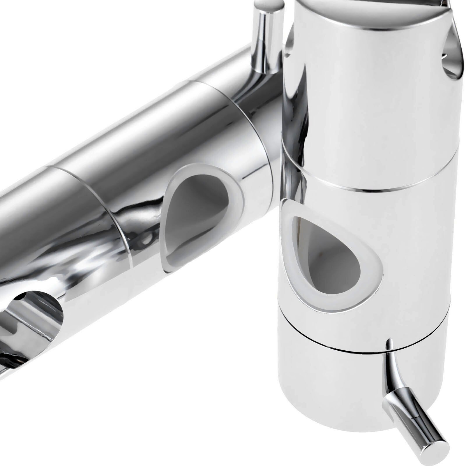 Hand Held Shower Head Holder for 22/25mm Slider Bar Height Angle Adjustable Sprayer Holder Shower Rod Replacement Parts