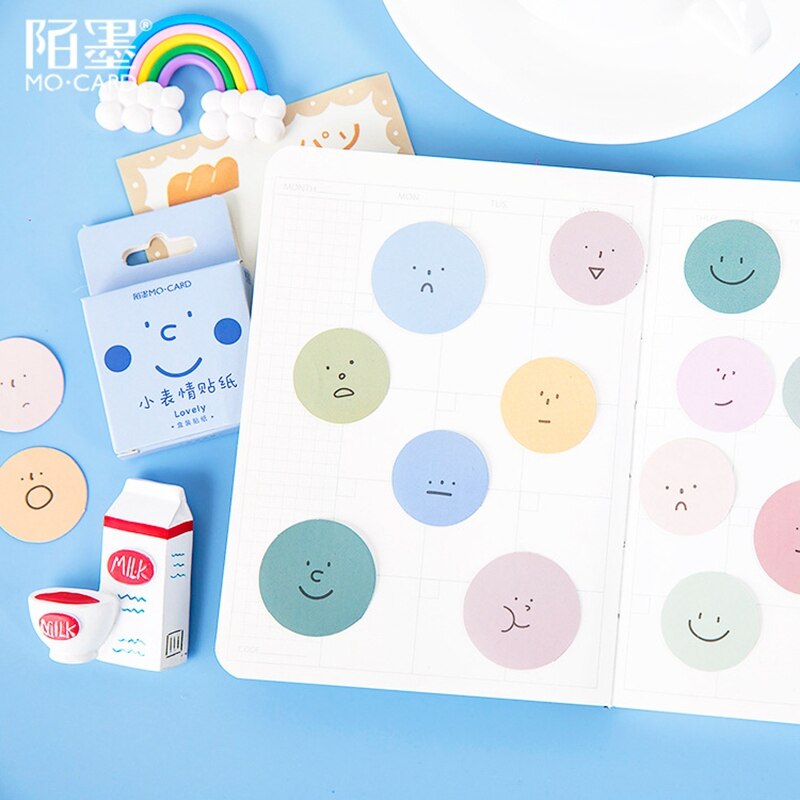45Pcs/lot Lovely Face Mood Decorative Sticker Scrapbooking Sticker Diary Planner DIY Bullet journal Stickers Kawaii Stationery