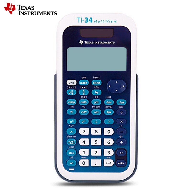 Een Stuk Texas Instruments TI 34 Multiview student test examen gewijd wetenschappelijke rekenmachine