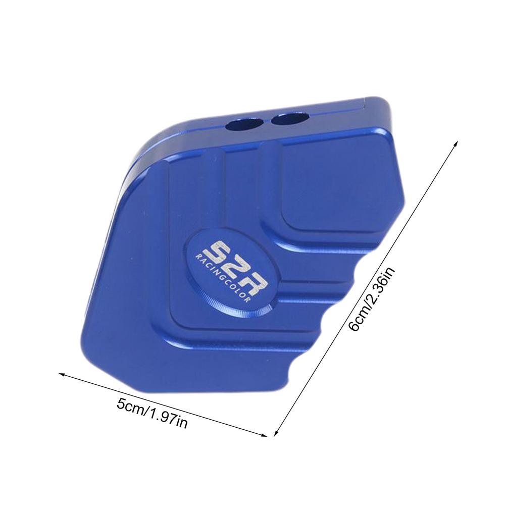 Aluminium Motorfiets Fiets Kickstand Extender Voet Zijstandaard Verlengstuk Voetsteun Plaat Motor Accessoires: Blauw