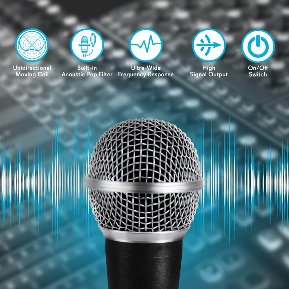 Microphone Dynamic Vocal Mic Moving Coil Dynamic Cardioid