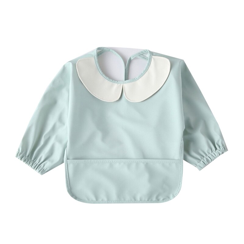 Waterdichte Pu Baby Bib Burp Doek Met Voedsel Pocket Zuigelingen Kinderen Lange Mouw Voeden Tekening Kiel Schort Jongens Meisjes Stuff: 4