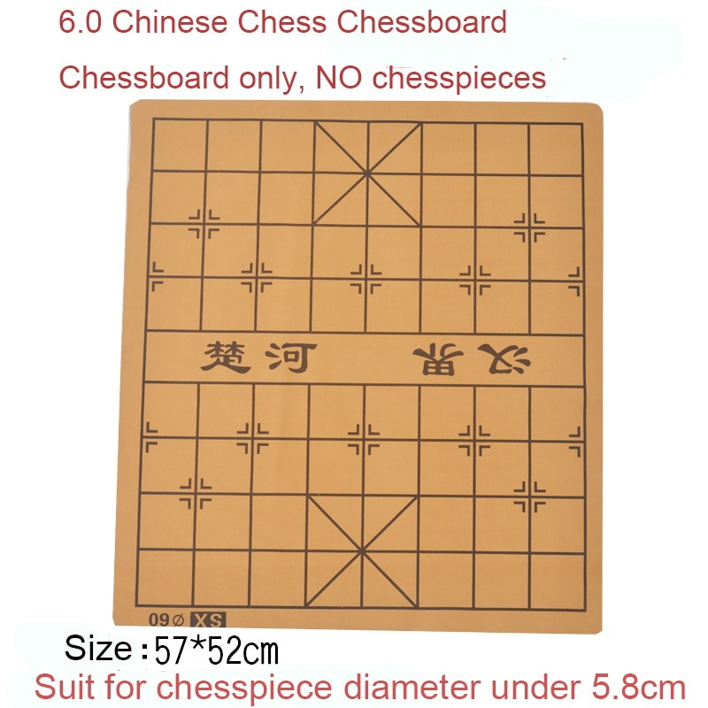Chinese Chess Chessboard Go Chess board PU Leather Velvet Chessboard Cloth Checkerboard