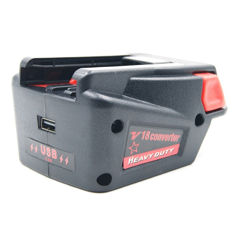 Usb batteri adapter konverter til milwaukee  m18 18v li-ion batteri til  v18 li- ion batteri batteri konverter adapter