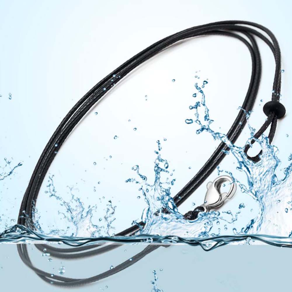 Cadena de cuerda de cuero trenzado de acero inoxidable de doble hebra de 1mm para pulsera DIY, collar, Material de accesorios para hacer joyería