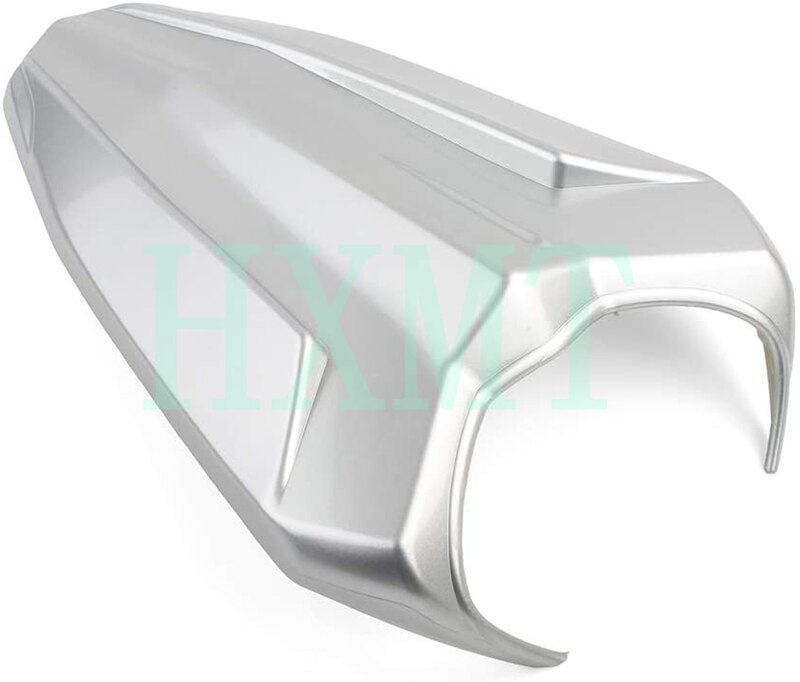 For Yamaha YZF R15 V3 carbon Motorcycle Pillion Passenger Rear Seat Cover Cowl Fairing YZF-R15 V3 17 18 19: silver