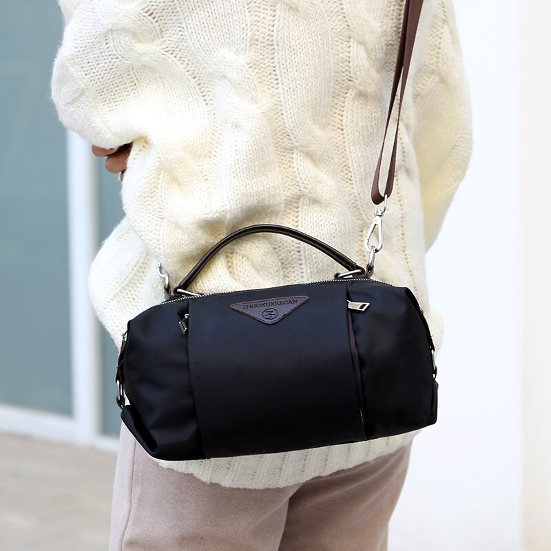 Bolsa de viagem de nylon transversal, bolsa de ombro duffle para bagagem, multifuncional para homens e mulheres, bolsa de mão com alça superior para o fim de semana