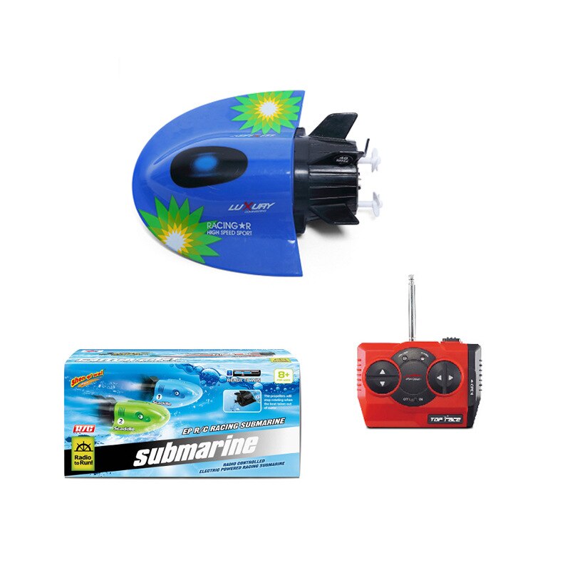 Portable Mini RC Racing Boat Strong Power Double Motor Remote Control Speedboat Rowing Escort Boat Water Children Model Toy: 3314-B