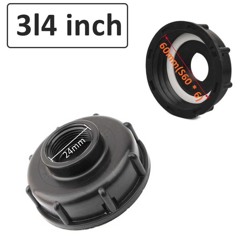 IBC Tank Adapter 3/4” Female Thread Valve Accessories Fittings Home Garden Irrigation Connector Switch Tools: Blue