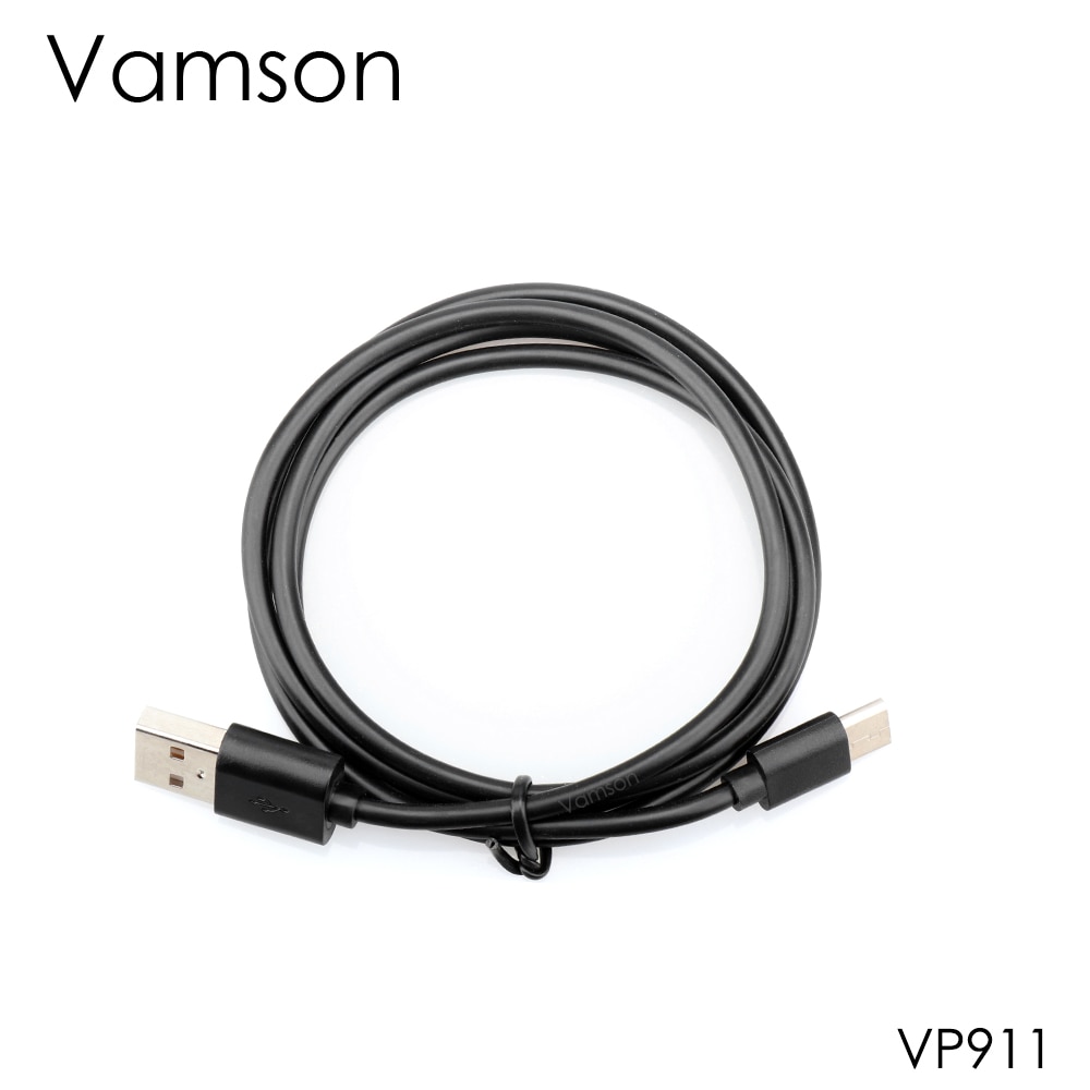 Vamson-Cable de carga USB para cámara de acción Gopro Hero 9, 8, 7, 6, 5, sincronización de datos, accesorios VP911