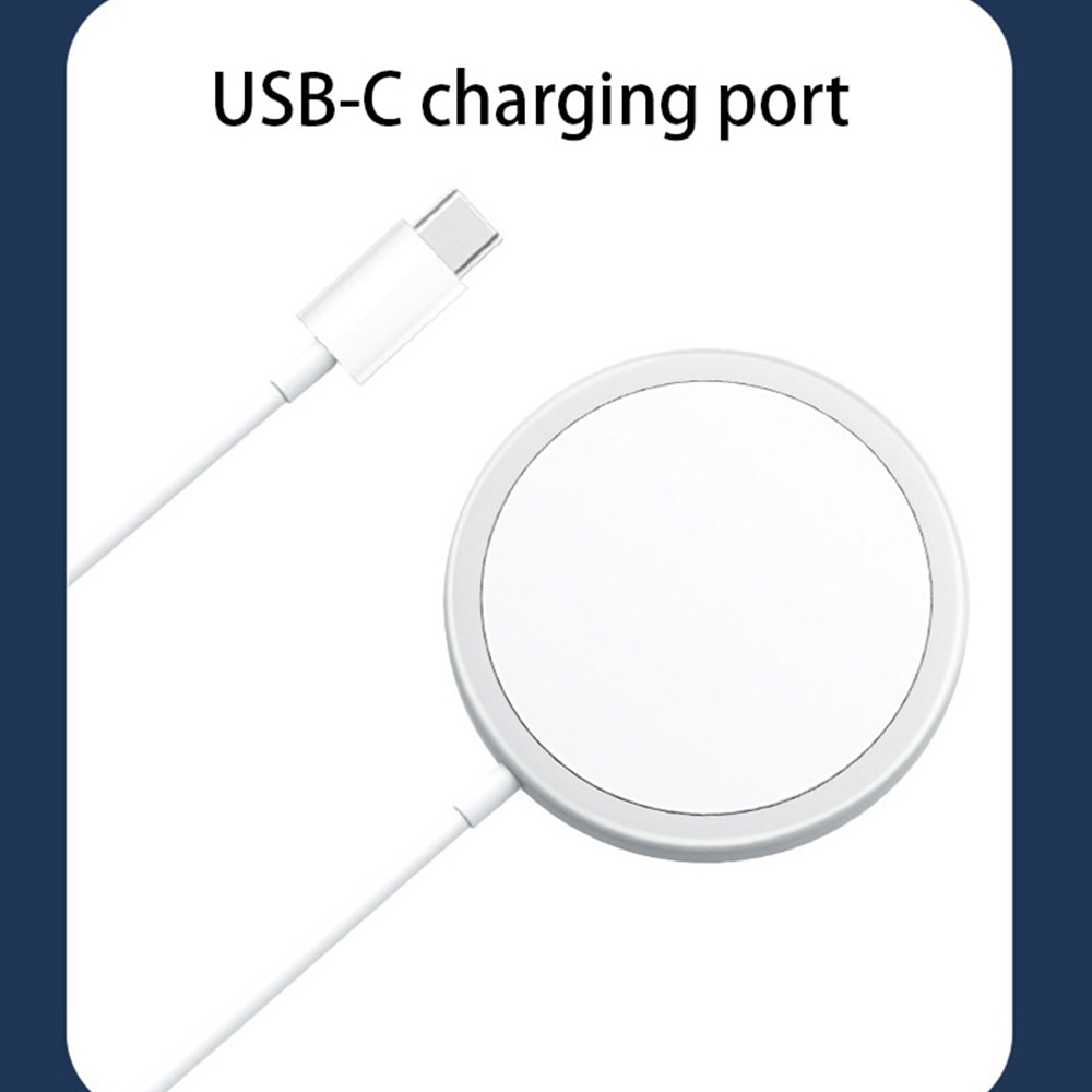 15W Magnetische Draadloze Oplader Voor Telefoon 12 Max Pro Snel Opladen Pad Quick Draadloze Oplader Dock Magsafing Telefoon Oplader