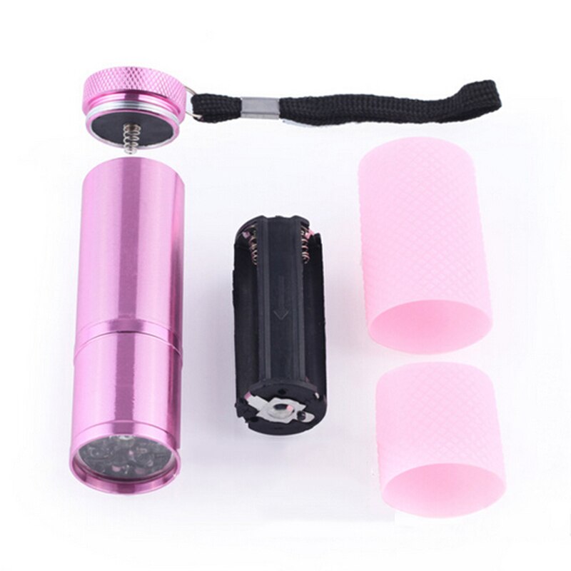 Secador de uñas de Gel UV , 1 Uds., lámpara portátil Mini LED para manicura de uñas en Gel, herramienta de secado rápido 9 LED