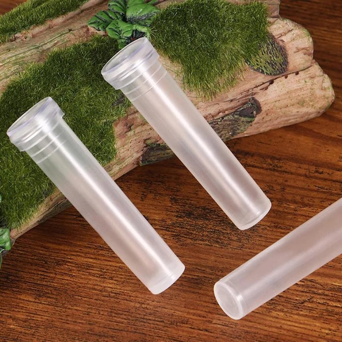 100Pcs Plastic Culture Tubes Durable Flower Growing Tubes Florist Supplies