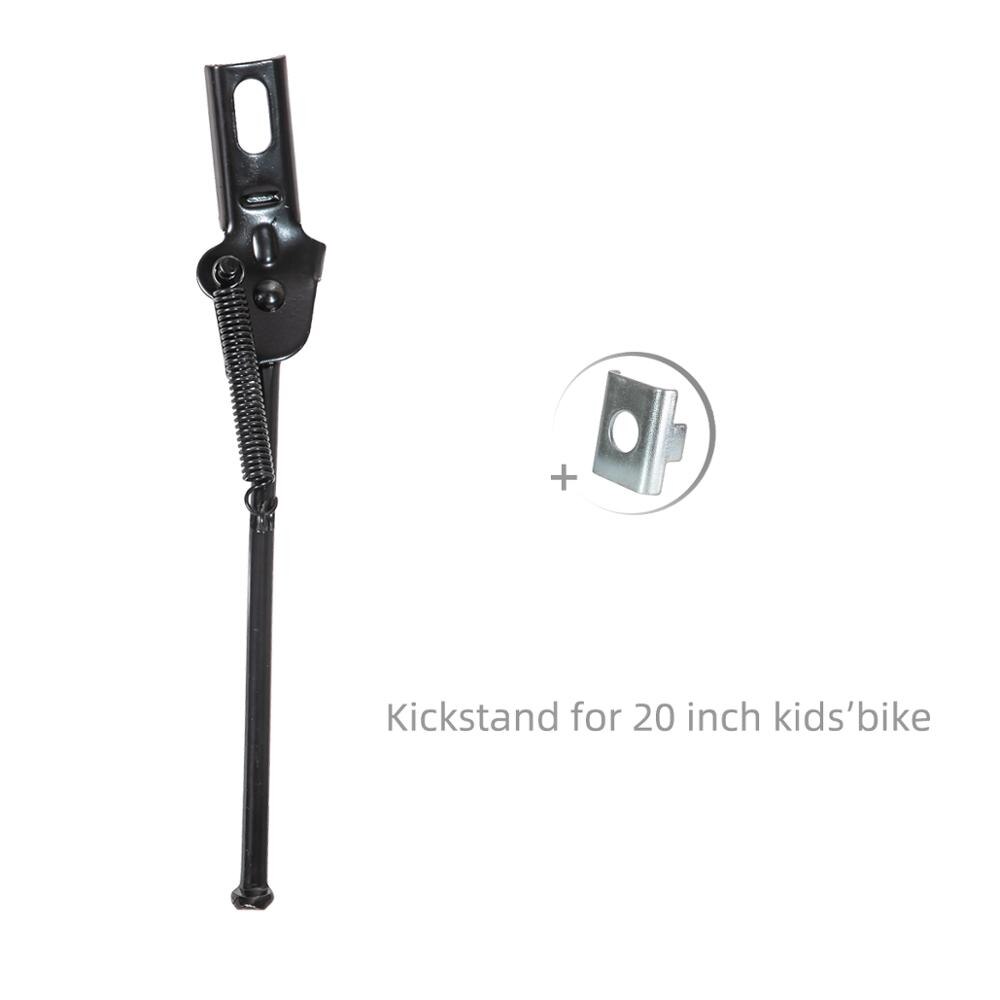 HILAND-caballete de bicicleta de acero para niños, soporte lateral para ciclismo, 12/14/16/18/20 pulgadas: 20inch black