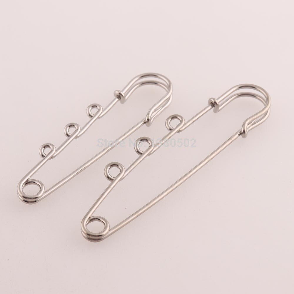 20pcs/lot 63/78mm metal safety pins loop earring pins Brooch Pins shawl pins garment decoration for women