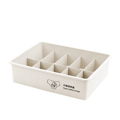 Sous-vêtements en plastique chaussettes cloison boîte de rangement empilable sous-vêtements finition boîte multi-fonctionnelle chambre rangement Organization: 7