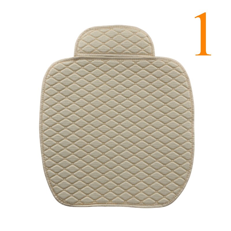 Funda de lino para asiento de coche, Protector de alfombrilla para cojín de asiento de automóvil, accesorios de Interior de estilo delantero para automóvil