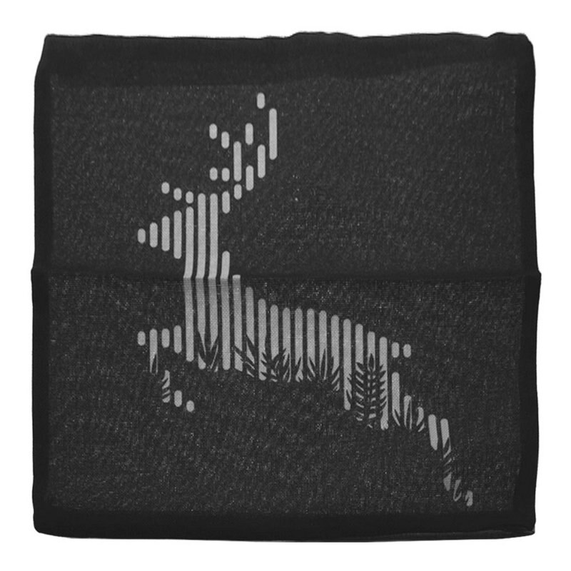 Coussin coussin dessin animé | animal noir et blanc, perroquet, hibou, motif de cerf, taie d'oreiller, coussins en coton, en lin,: Black