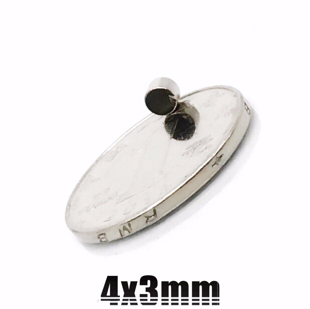 20/50/100/200 stk skivemagnet 4 x 3 mm n35 ndfeb magneter dia 4mm x 3mm neodymmagnet 4*3 mm