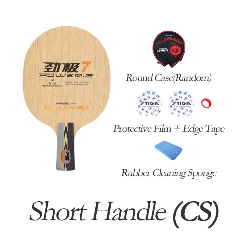 Originele Dhs Power G 7 Tafeltennis Blade (7 Ply Hout) PG7 PG-7 Pg POWER-G 7 Racket Ping Pong Bat Paddle: CS YP FT HMC